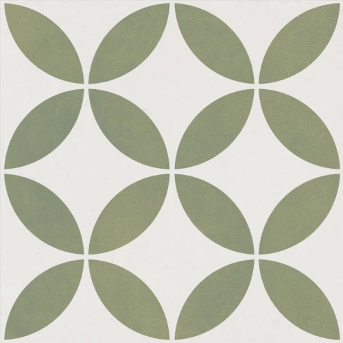 Керамогранит Harmony Peronda Mayari Green Petals LT матовый зеленый 3386037798 22,3х22,3 см