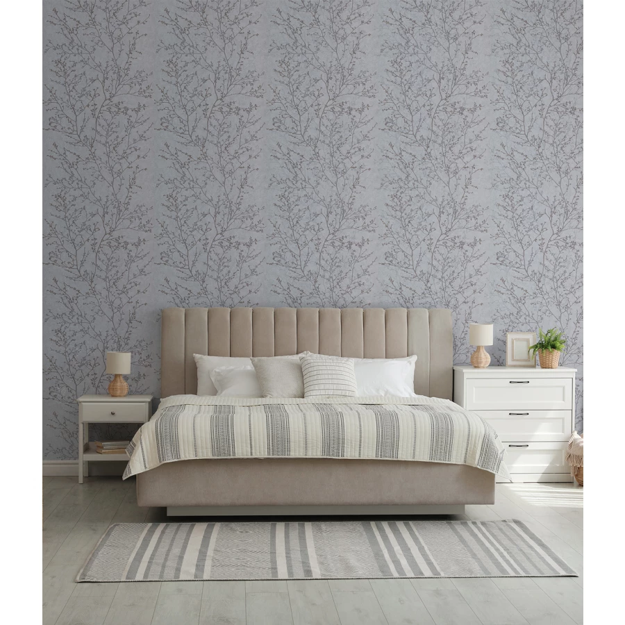 Обои бумажные Аспект Лира серые 10141-86 0,53х10,05 м