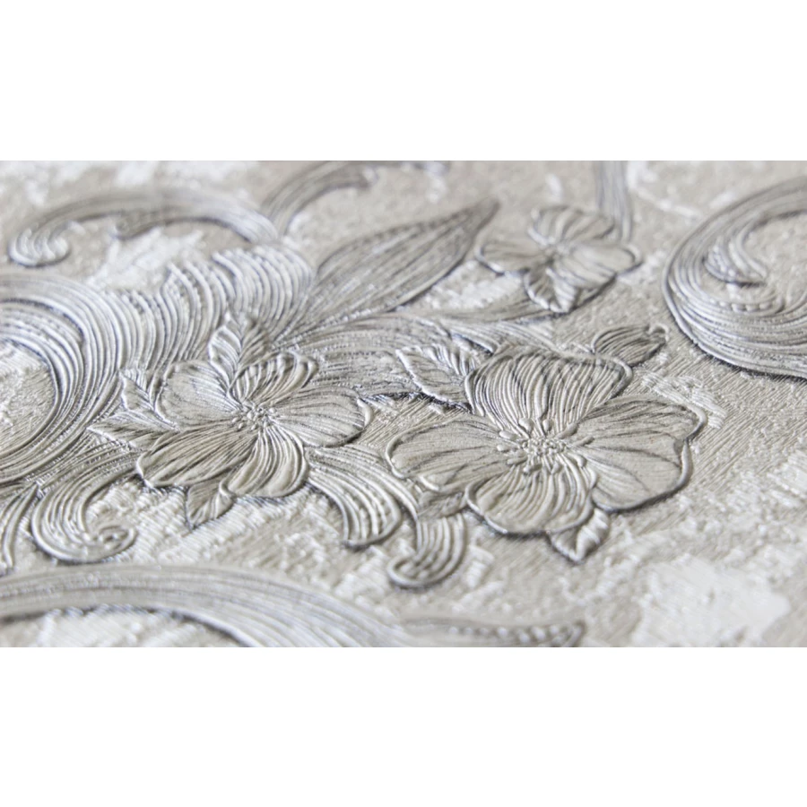 Обои флизелиновые Аспект Николь серые 70341-14 1,06х10,05 м