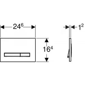 Смывная клавиша Geberit Sigma 50 New 115.788.SD.2