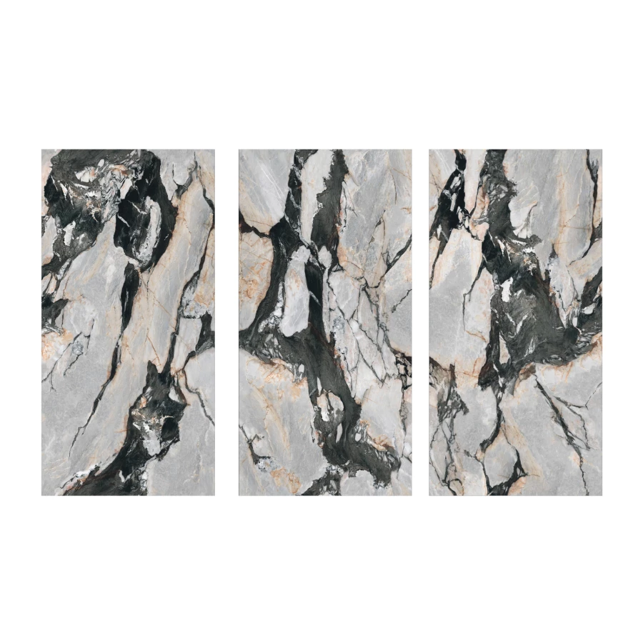 Керамогранит StaroSlabs Matt Eleganza матовый серо-черный 68417162 320х160 см