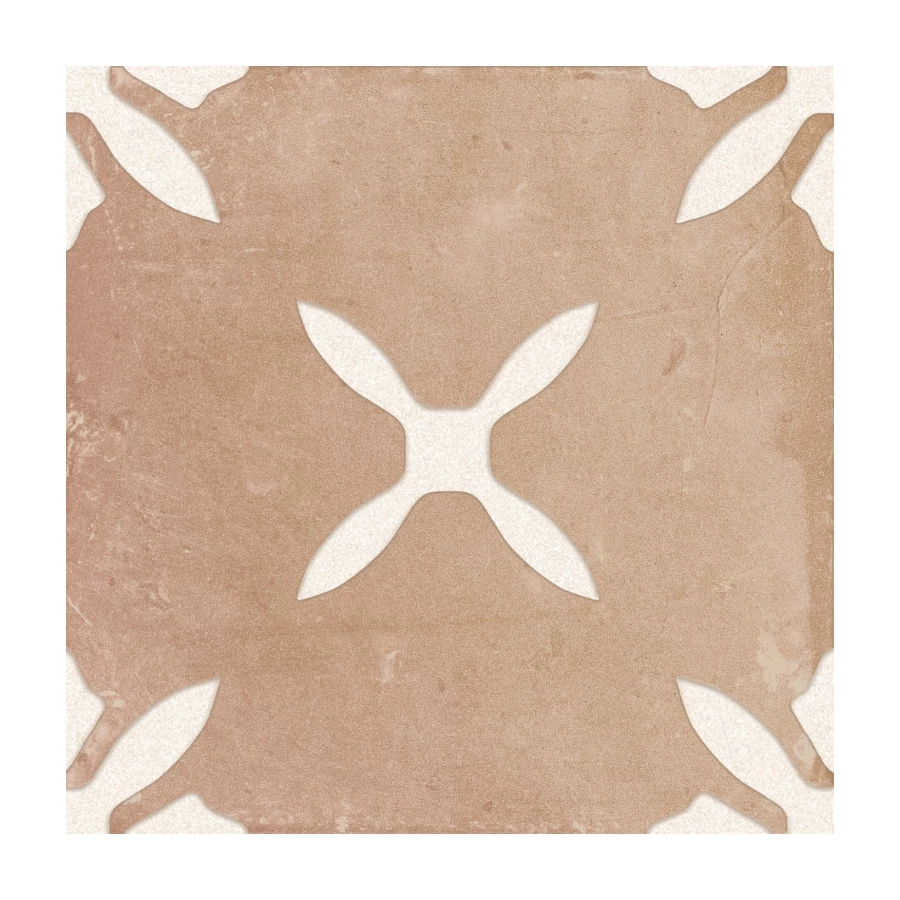 Керамогранит Harmony Peronda Pangea Clay Flower LT матовый бежевый 3386040802 22,3х22,3 см