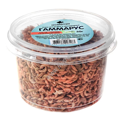Корм Homefish для рыб гаммарус банка 30 г