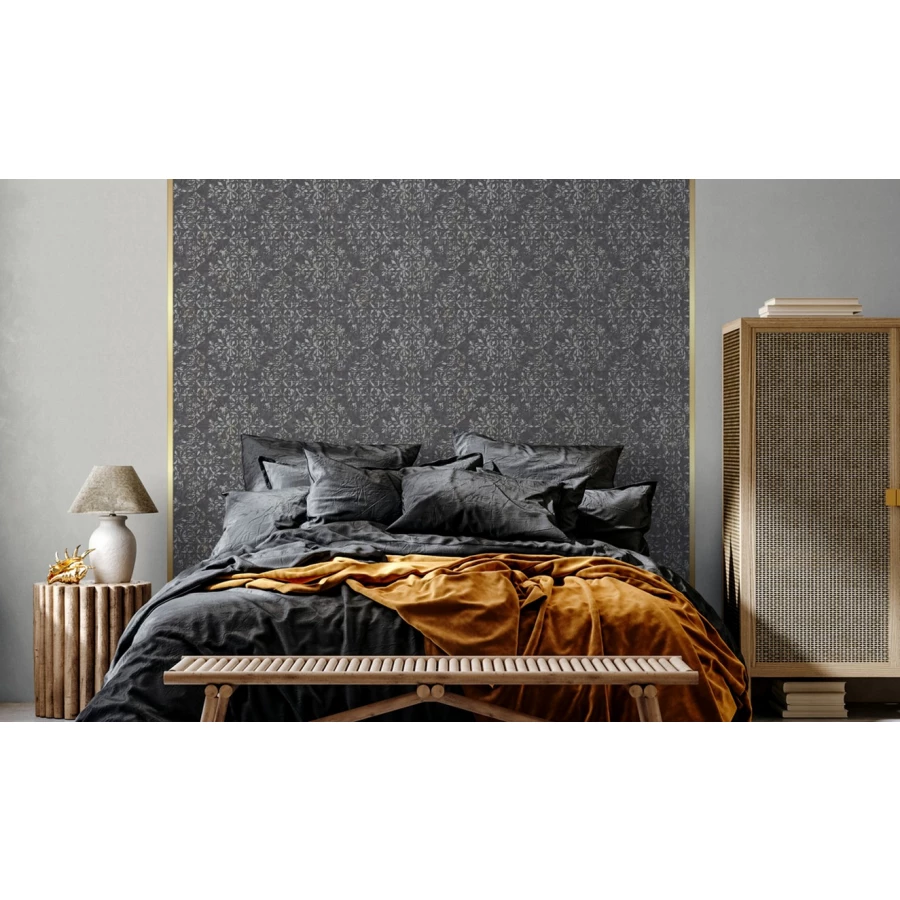 Обои флизелиновые Аспект Сальвадор черные 70333-44 1,06х10,05 м