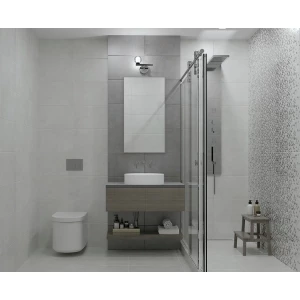 Плитка настенная Azori Artemest Casual Gris матовая серая 00-00109607 63х31,5 см