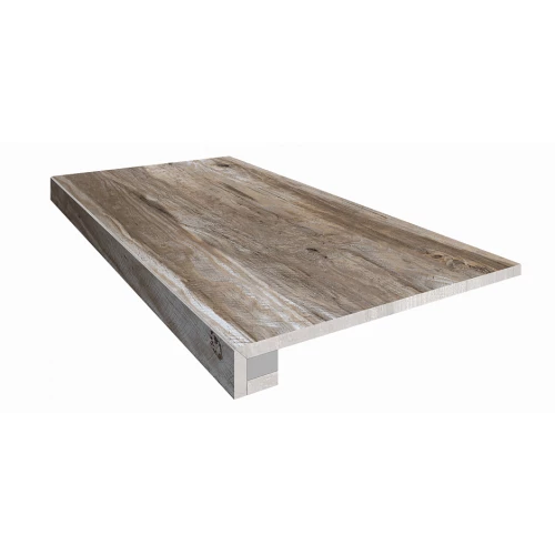 Комплект Estima Spanish Wood Ступень SP03 33x120 неполированная прямоугольный бортик без насечек Подступенок 14,5x120 34457