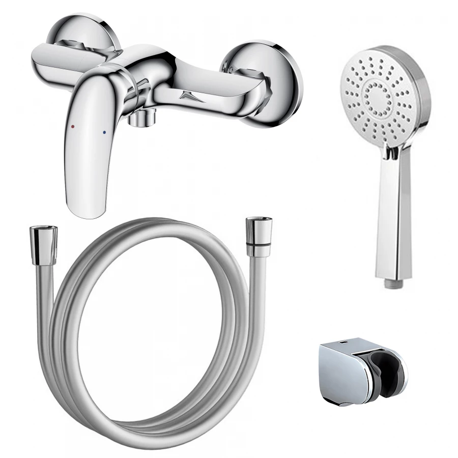 Смеситель для душа Azario Sintra керамический картридж хром AZ-WKF33361C