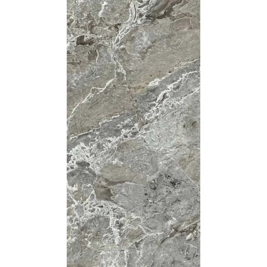 Керамогранит Rex Ceramiche Authentic Luxe Marble Aubisque Glossy глянцевый серый 781007 120х60 см