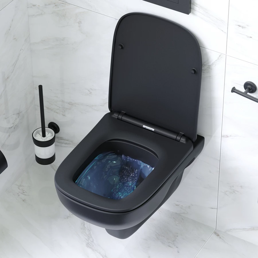 Унитаз подвесной Am Pm X-Joy FlashClean с сиденьем микролифт C85A1700MBSC