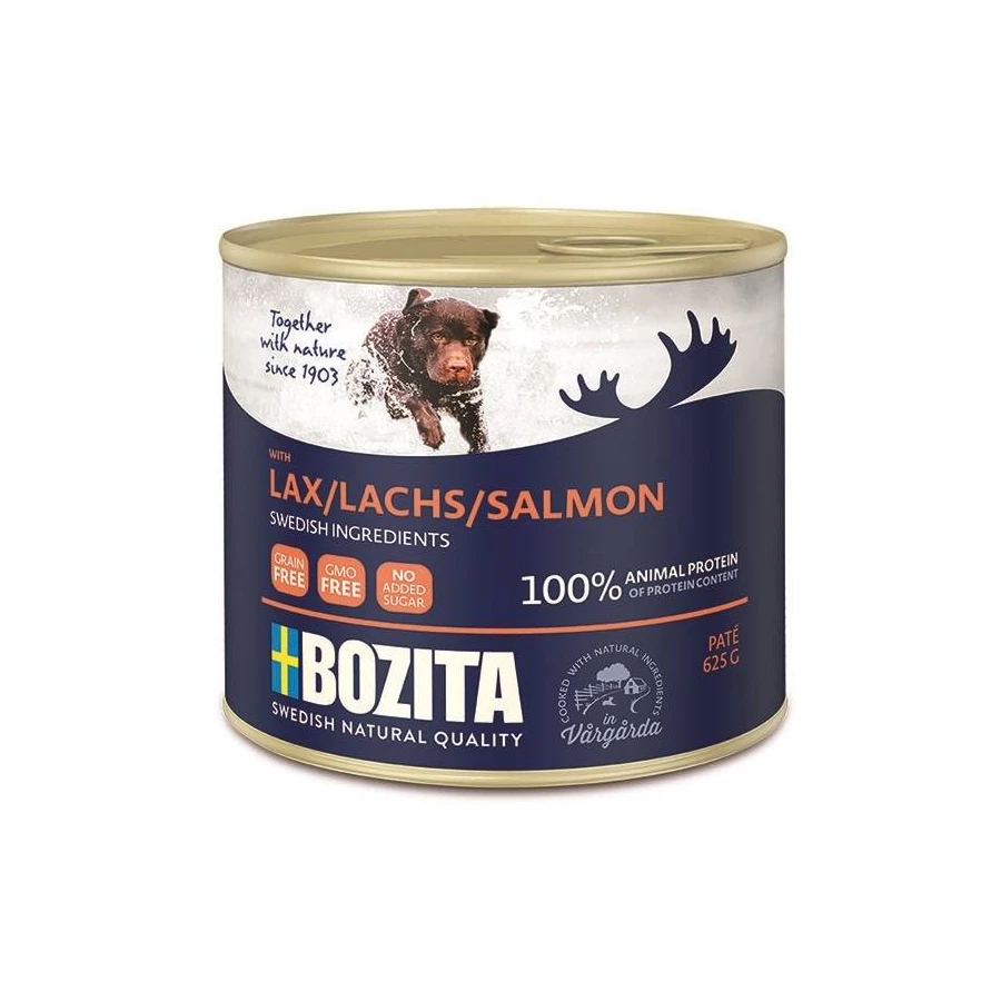 Консервы для собак Bozita Salmon мясной паштет с лососем 5164 625 г