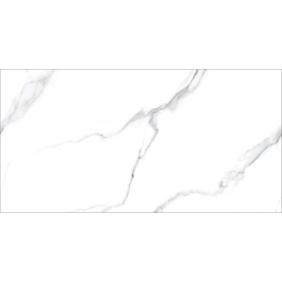 Керамогранит Staro Rizzi Statuario Carvino Polished глянцевый белый 120х60 см