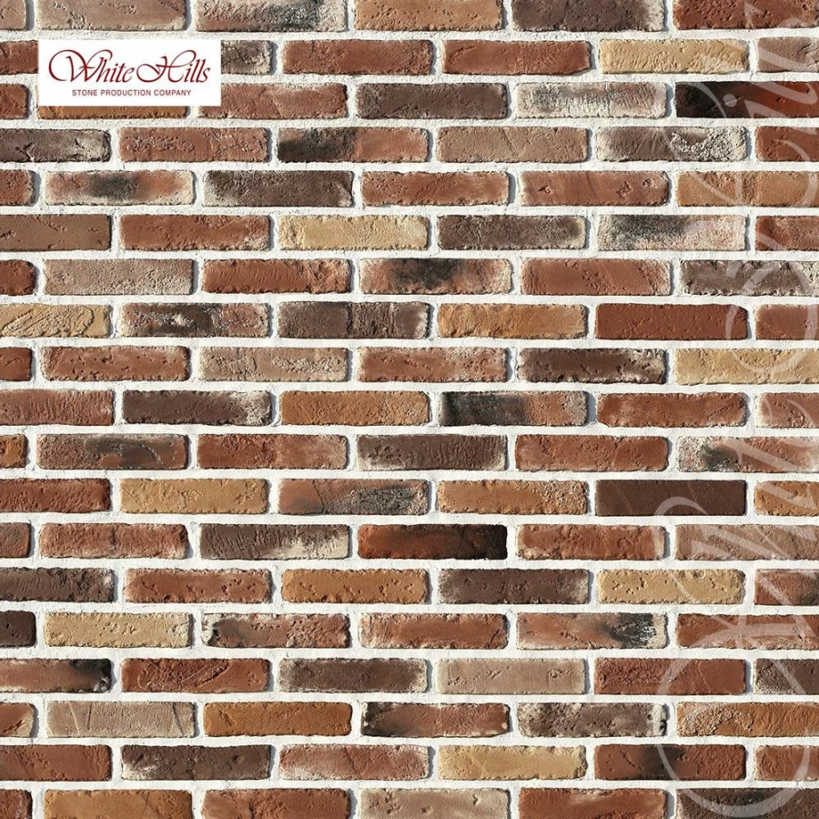 Плитка под кирпич White Hills Йорк Брик 338-90 19x4,7х0,7-0,9 см
