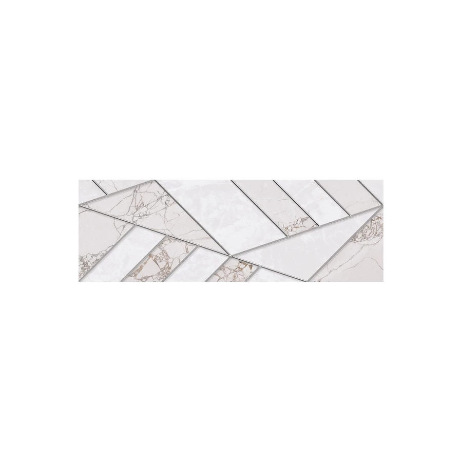 Декор Нефрит-Керамика Ринальди серый 20х60 см