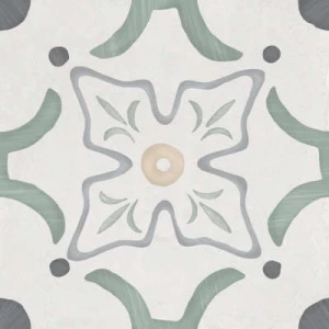 Керамогранит Harmony Peronda Sirocco Green Flower серо-зелёный 3386036155 22,3х22,3 см