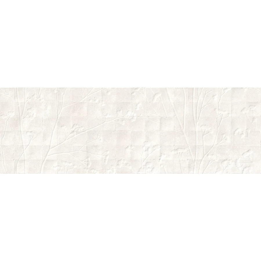 Плитка настенная Peronda Charme Wall Charme Bone Fleur R матовая белая 5087840655 100х33,3 см