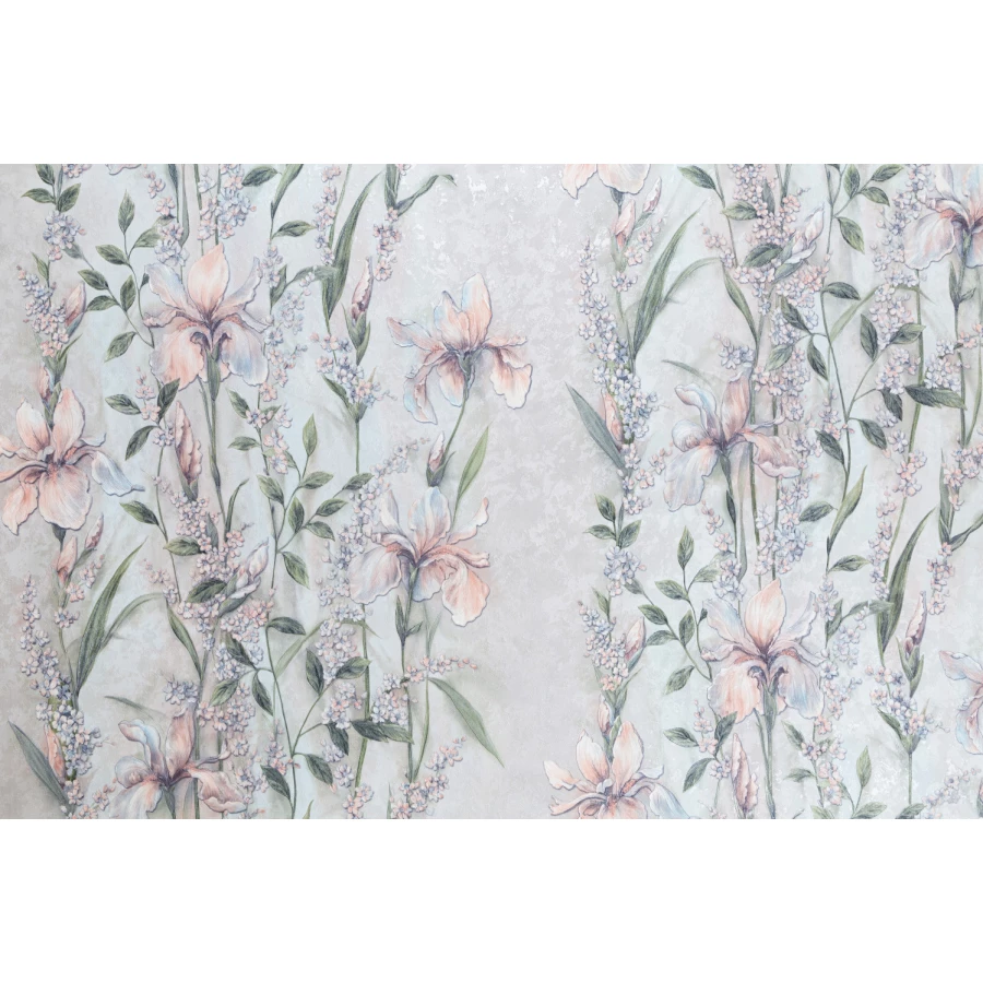 Обои флизелиновые Palitra Home HomeColor Iris серые HC71714-14 1,06х10,05 м