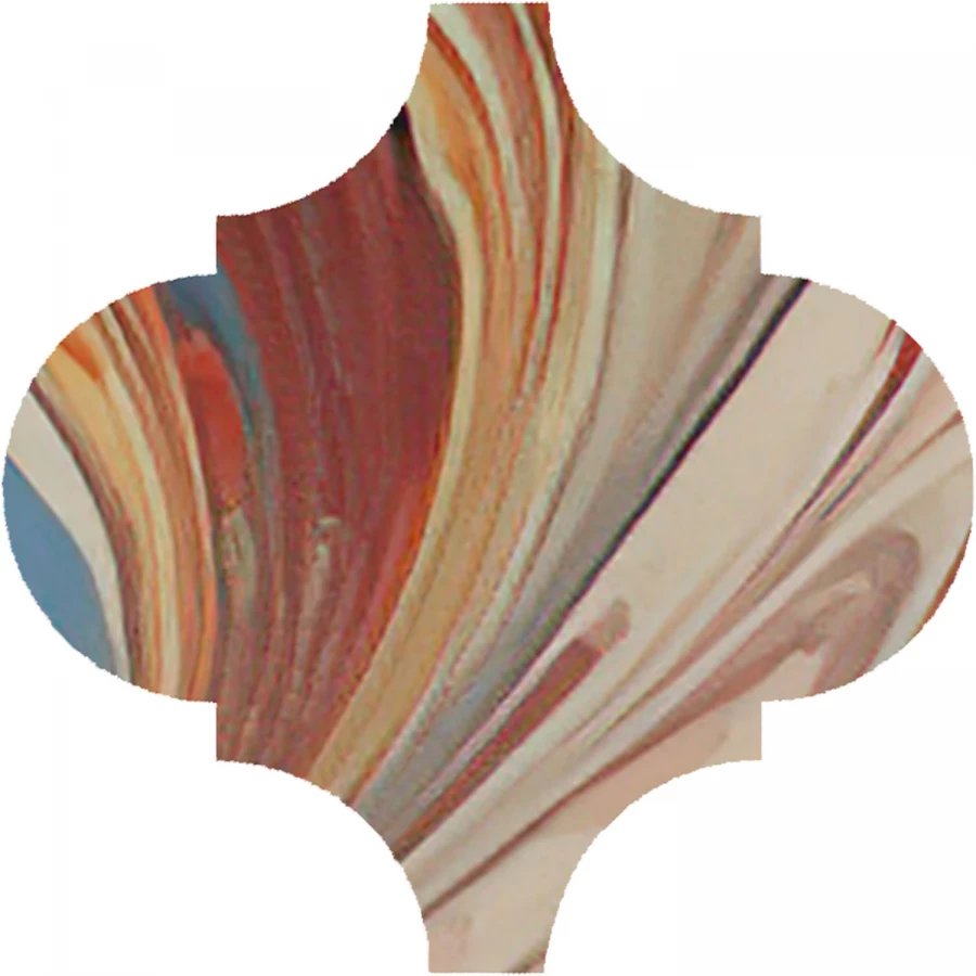 Декор Kerama Marazzi Арабески Венеция матовый красный VT/A625/65000 6,5x6,5 см