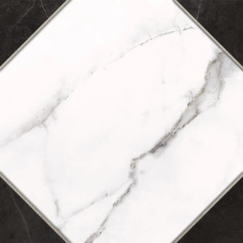 Керамический гранит Cersanit Gretta A16063 белый рельеф 29,8х29,8 см