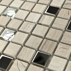 Мозаика Bonaparte Каменная мозаика Tokyo 15х15 серая 30,5х30,5 см