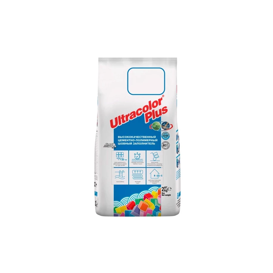 Затирка Mapei Ultracolor plus N100 Белый 6010002 20 кг