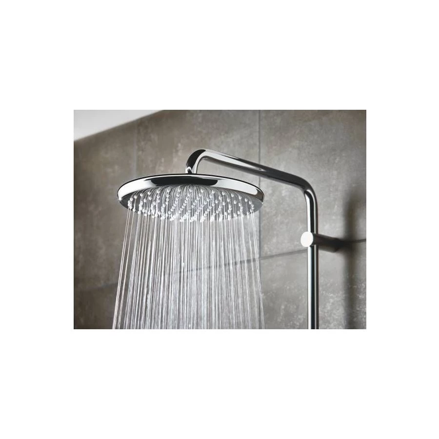 Верхний душ Grohe Tempesta 250 круглый низ хром верх белый хром 26666000