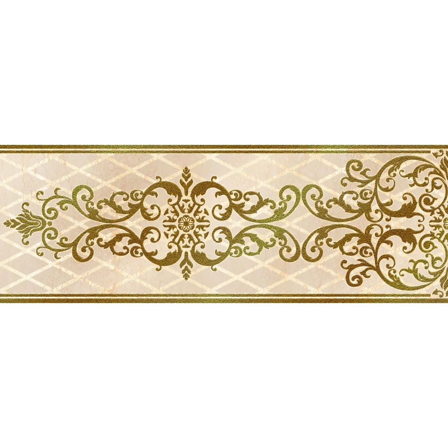 Бордюр Eurotile Ceramica Oxana золото 53 24,5х9 см