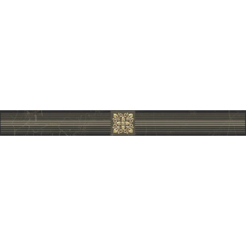 Бордюр Laparet Royal чёрный 6,3х60