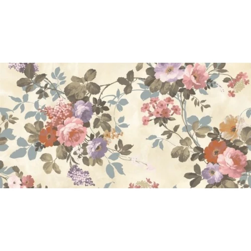 Плитка Нефрит-Керамика Эльза зеленая цветы 07-00-5-10-00-85-080 50*25