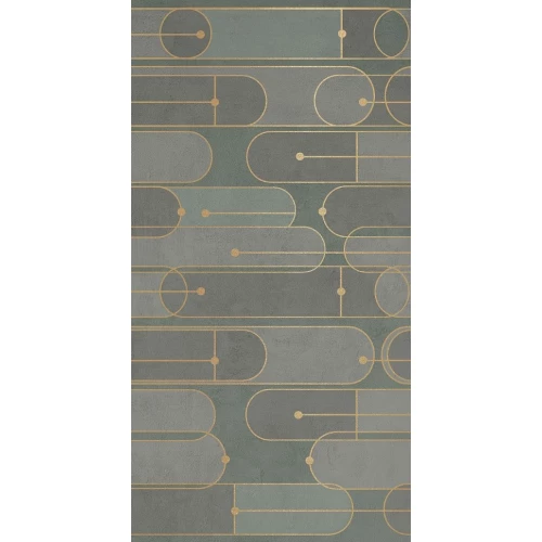 Вставка Creto Payne oval зеленый 30х60 см