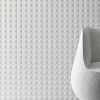 Плитка настенная Harmony Peronda Пикуе Мосаиц Вхите / Pique Mosaic White матовая белая 31068 40х20 см