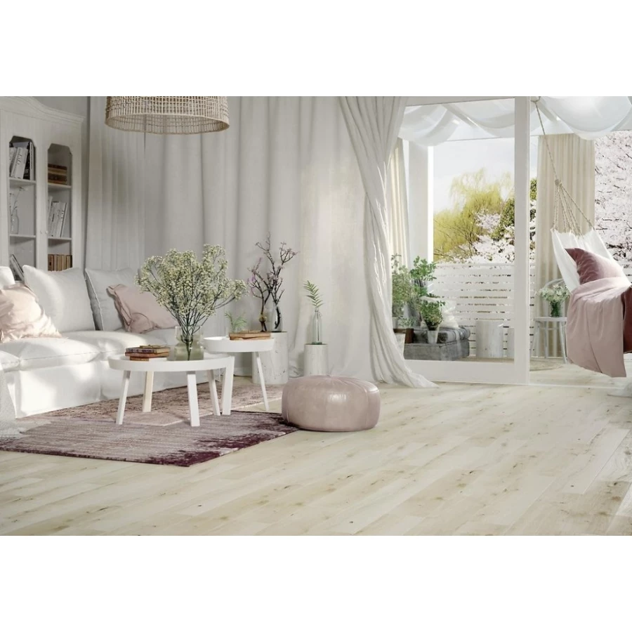 Керамогранит Meissen Keramik Classic Oak рельеф ректификат матовый светло-бежевый 16847 89,8х21,8 см