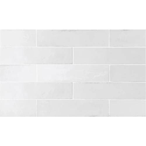 Керамогранит Equipe Трибека Гыпсум Whите / Tribeca Gypsum White глянцевый белый 26871 24,6х6 см