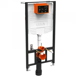 Комплект Vitra Normus унитаз подвесной с дюропластовой крышкой МЛ инсталляция панель смыва глянец хром (730-0180) 9773B003-7206