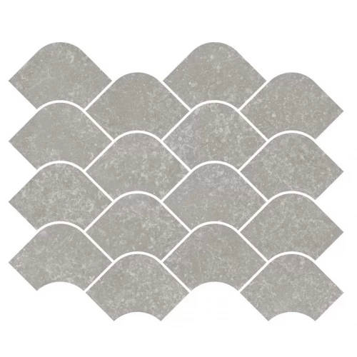 Плитка настенная Kerama Marazzi Касабланка Декор наборный обрезной матовый серый KMD2HID002BR 30x25 см