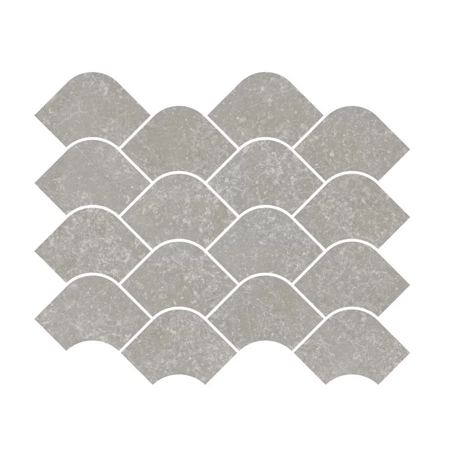 Плитка настенная Kerama Marazzi Касабланка Декор наборный обрезной матовый серый KMD2HID002BR 30x25 см