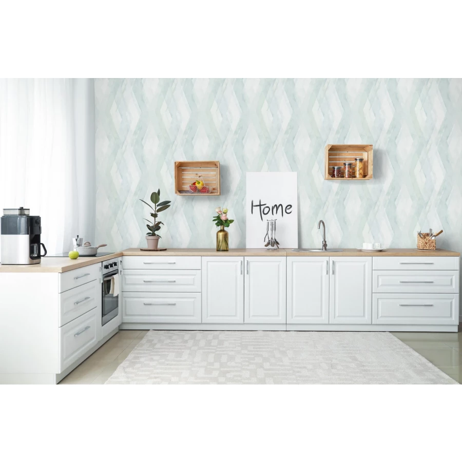 Обои винил на флизелине Marburg Shades Зеленый Мятный 32450 10,05x0,53 м