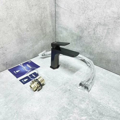 Смеситель для раковины Haiba оружейная сталь HB10726-3