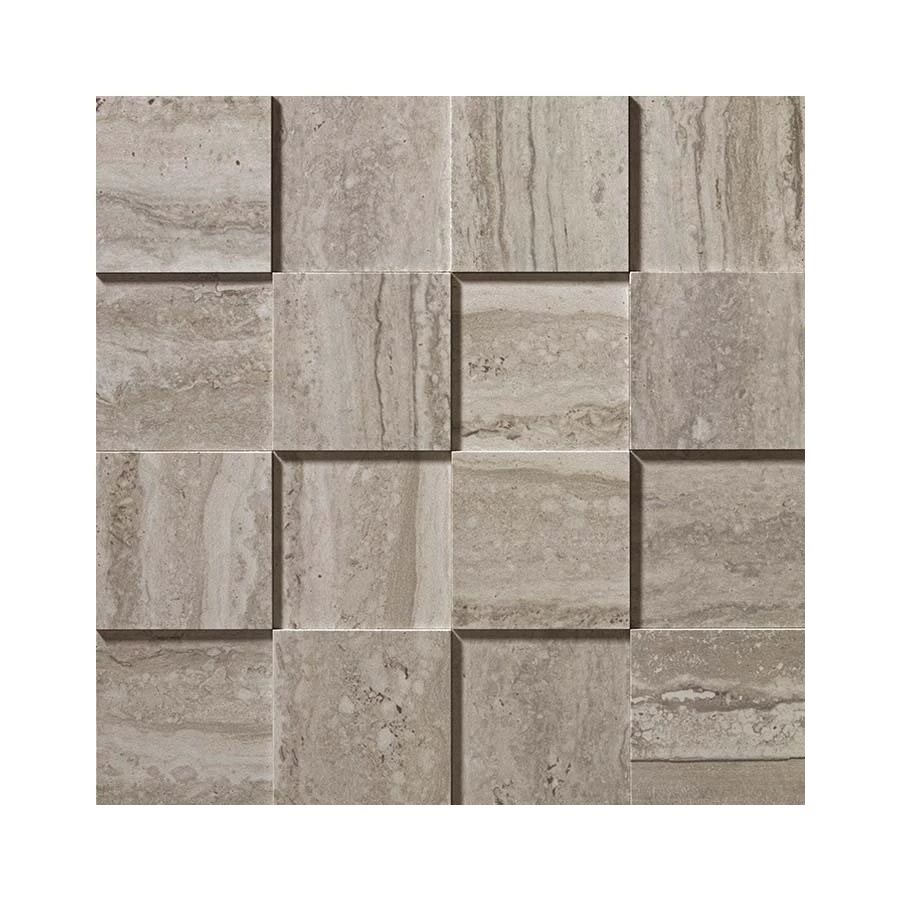 Керамогранит Atlas ConcordeMarvel Pro Travertino Silver Mosaico 3D 30x30 