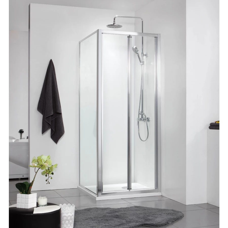 Душевое ограждение Azario Toronto без поддона прозрачное стекло 5 мм цвет профиля серебро AZ-NAA1432B 1000 100х100х190 см