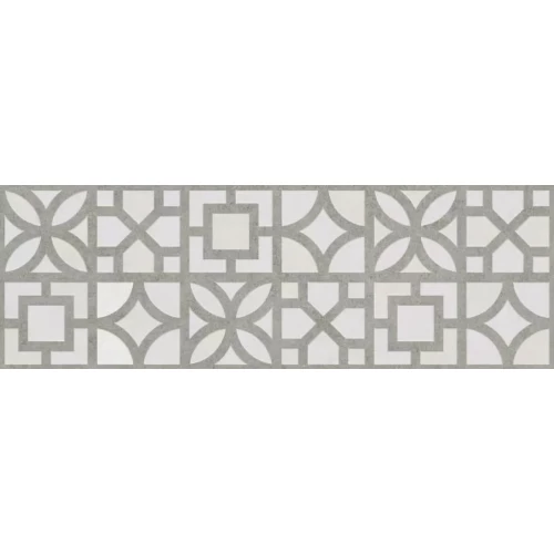 Плитка настенная Primavera Talisman Grey Decor 12 NG матовая серая DNG19-12 90х30 см