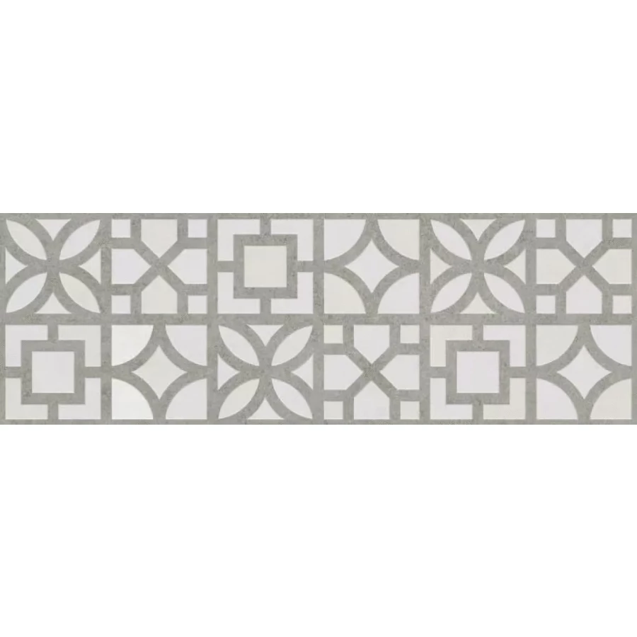 Плитка настенная Primavera Talisman Grey Decor 12 NG матовая серая DNG19-12 90х30 см