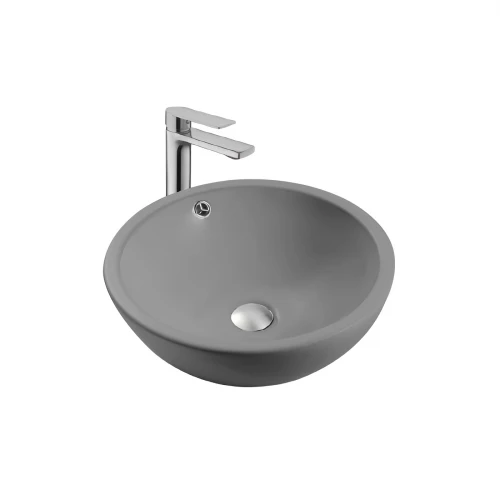 Раковина для установки на столешницу Aquatek матовый серый AQ5354-MG 44х44х17,5 см