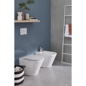 Приставной унитаз со стандартным ободом Jacob Delafon Rodin+ белый DAA102-00