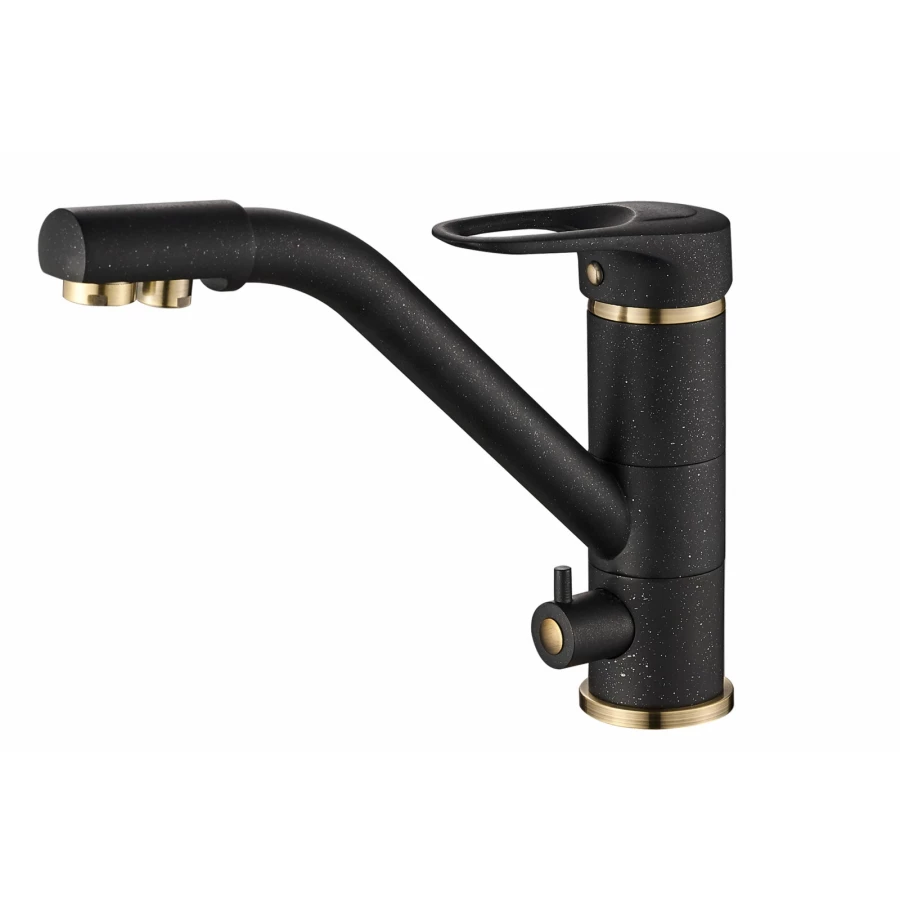 Смеситель для кухни Zorg Steel Hammer SH 321 Black BR бронза черный