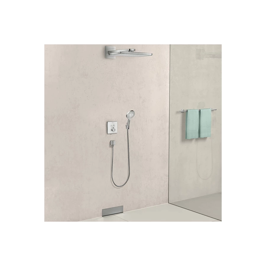 Шланговое подсоединение с клапаном обратного тока Hansgrohe Fixfit Square 26455990