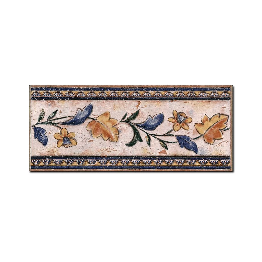 Декор из керамогранита Gayafores Colonial Cen Deco матовый многоцветный cendeco14x33,15 33,15х14 см