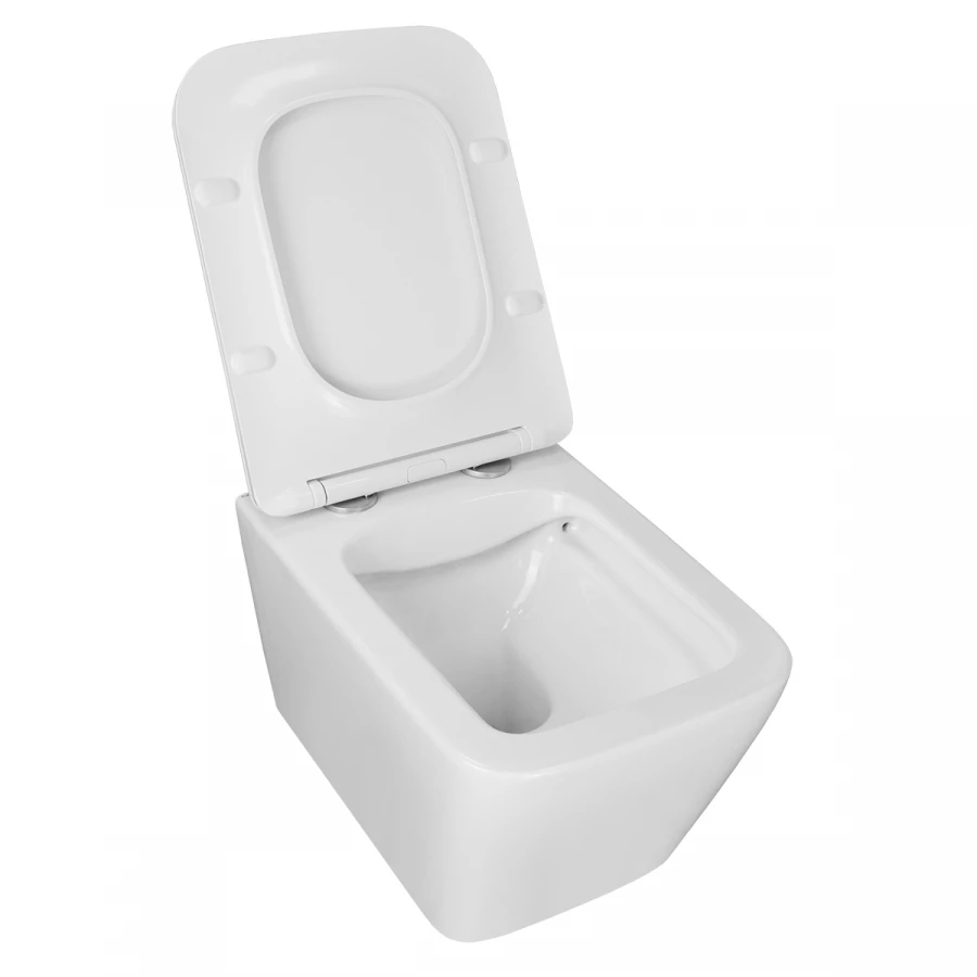 Унитаз подвесной Azario Boca безободковый с сиденьем микролифт AZ-2002 52х36х37 см