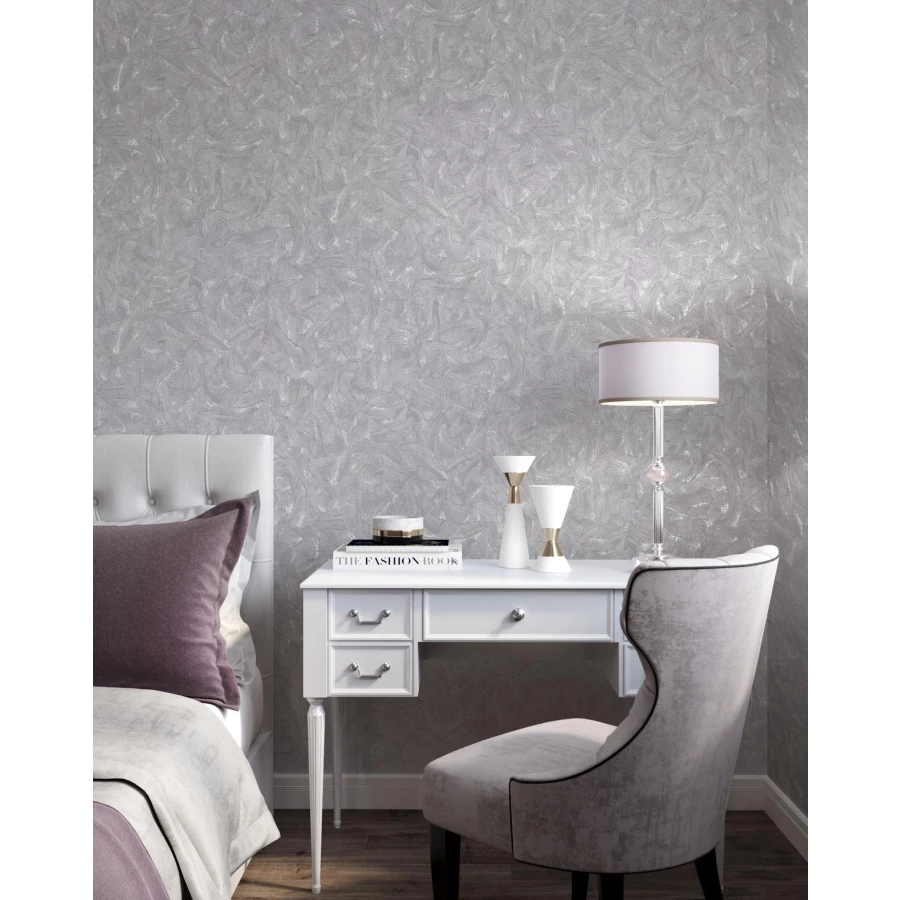 Обои флизелиновые Palitra Prestige EQ Tafta Exclusive Quality серый PC72115-14 1,06х10,05 м