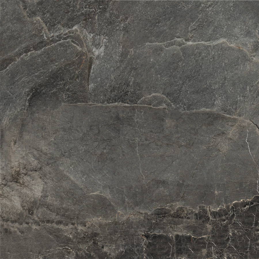 Керамогранит Delacora Инфинити темный / Infinity Dark матовый чёрный D60254M 60х60 см