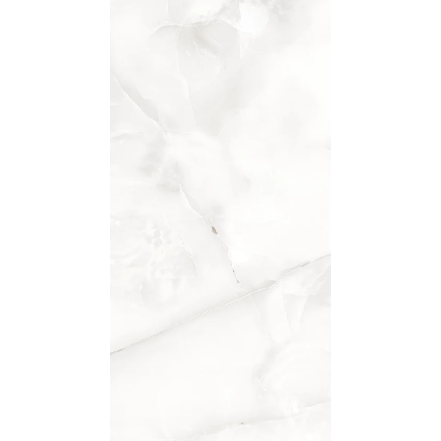 Керамогранит A-Ceramica Floria Onyx Silver Polished 7 mm глянцевый серый 120х60 см